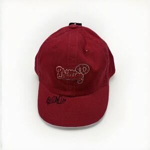 Raul Ibanez Autographed Phillies Womens Hat Adjustable Red Bedazzle